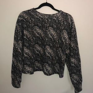 snakeskin pullover